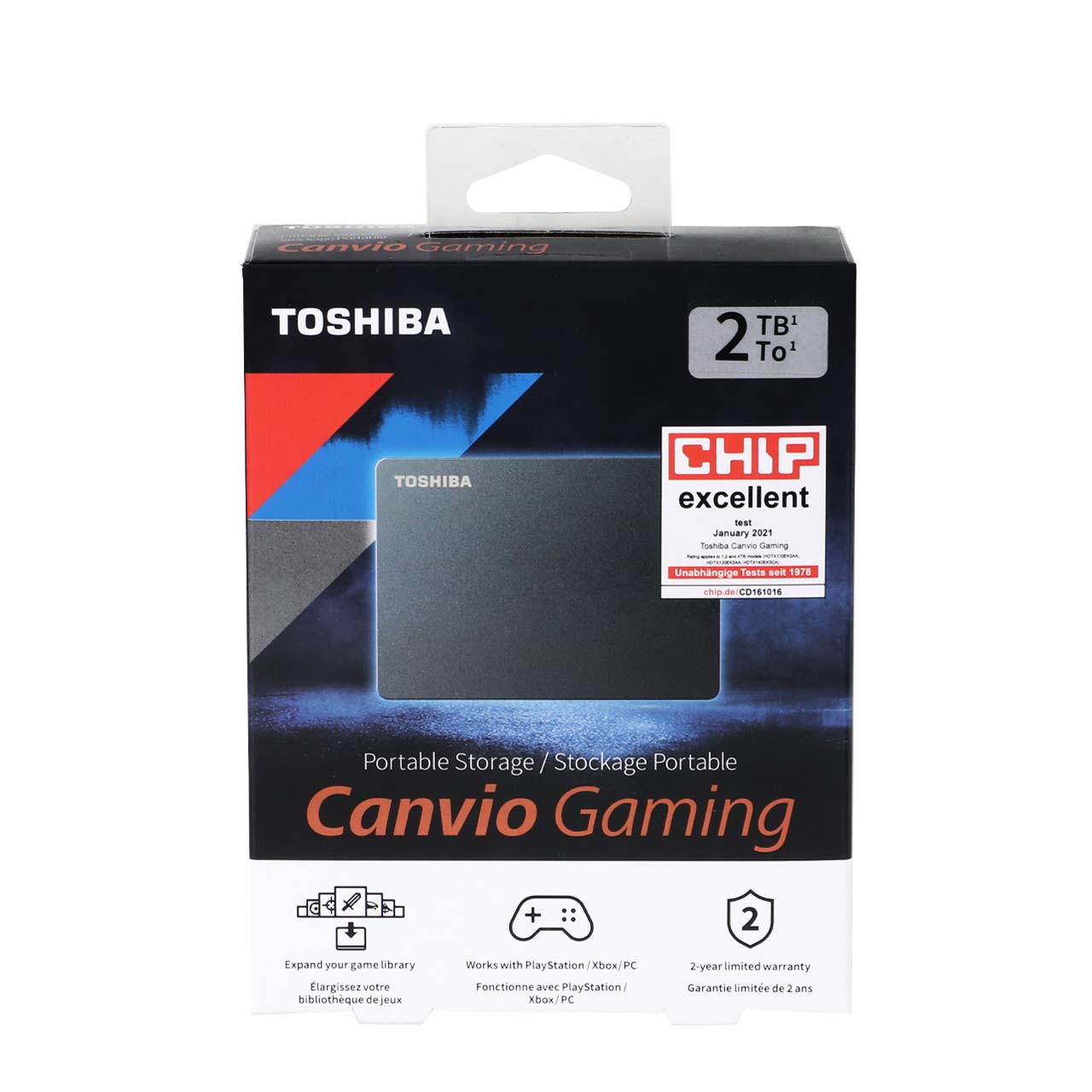 هارد اکسترنال Toshiba مدل Canvio Gaming ظرفیت 2TB - مشکی